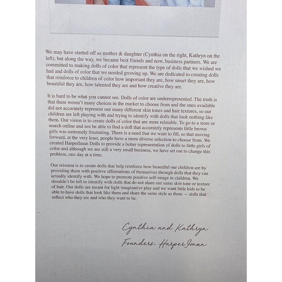 Harperiman Handmade Callie Linda 14 Inch Soft Fabric Doll for Kids - Picture 7 of 7